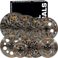 Meinl Cymbals Classics Custom Dark Ultimate Box Set for Drums, 8-pc 12/16/16/18/18/18/20/22-inch, Made in Germany (CCD-ES2)