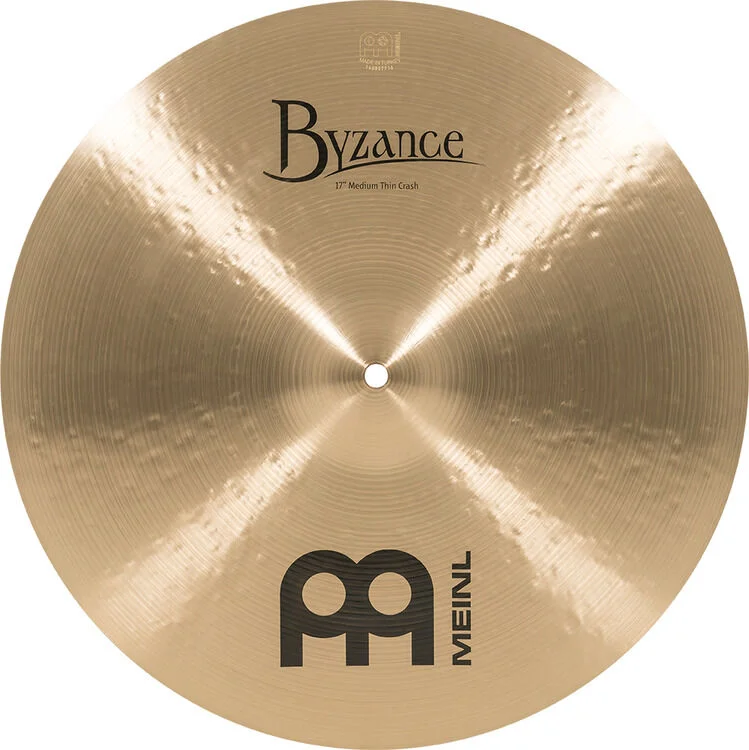  Meinl Cymbals Byzance Traditional Medium Thin Crash Cymbal - 17 inch