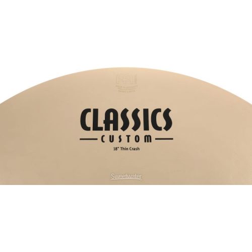  Meinl Cymbals Classics Custom Brilliant Thin Crash - 18-inch