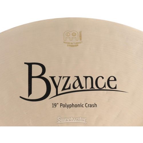  Meinl Cymbals 19 inch Byzance Traditional Polyphonic Crash Cymbal
