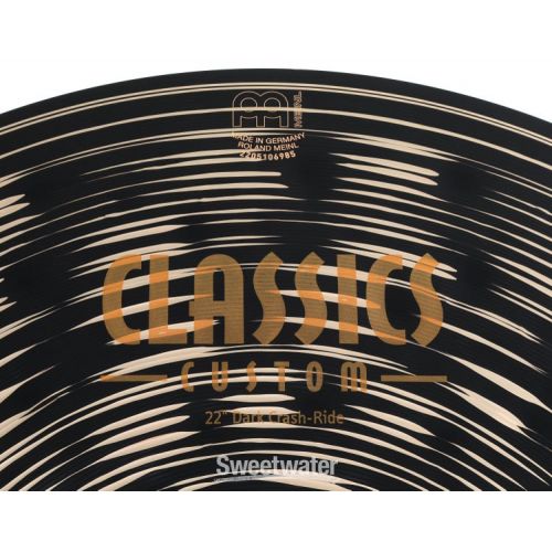  Meinl Cymbals 22 inch Classics Custom Dark Crash-Ride Cymbal