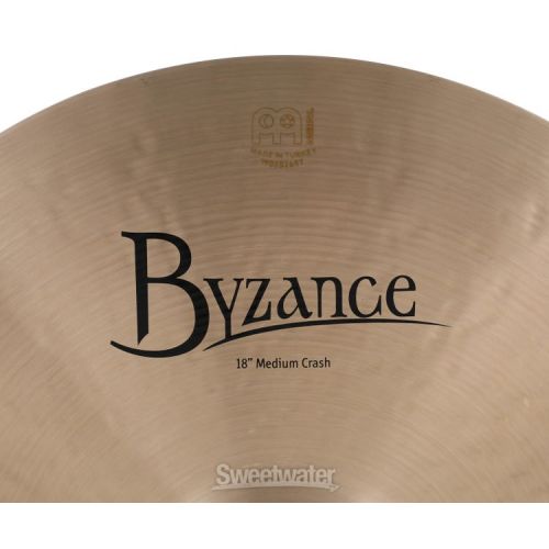  Meinl Cymbals 18 inch Byzance Traditional Medium Crash Cymbal