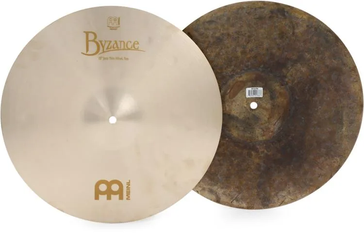 Meinl Cymbals Byzance Jazz Thin Hi-hat Cymbals - 15 inch