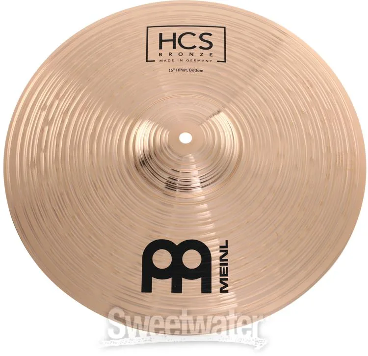  Meinl Cymbals 15 inch HCS Bronze Hi-hat Cymbals