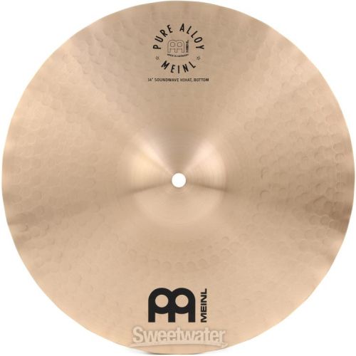  Meinl Cymbals Pure Alloy Soundwave Hi-Hat Pair - 14-inch, Traditional