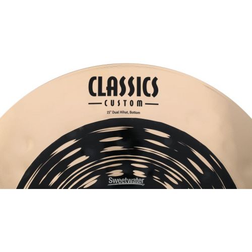  Meinl Cymbals 15 inch Classics Custom Dual Hi-hat