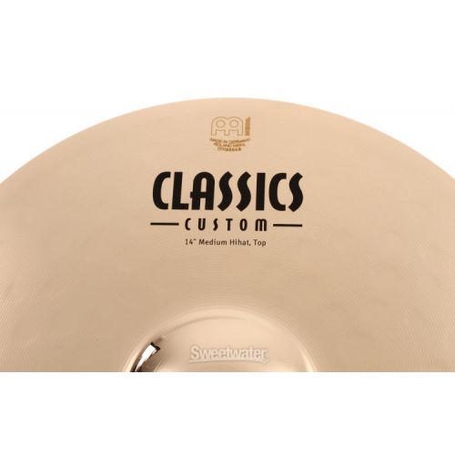  Meinl Cymbals 14 inch Classics Custom Medium Hi-hat Cymbals