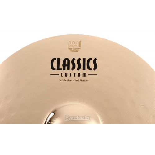  Meinl Cymbals 14 inch Classics Custom Medium Hi-hat Cymbals