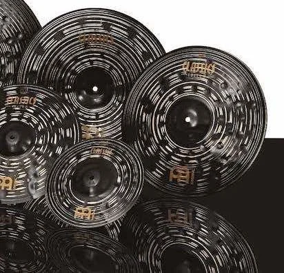  Meinl Cymbals Classics Custom Dark Set - 10/16/18 inch - with Free 12 inch Trash Splash