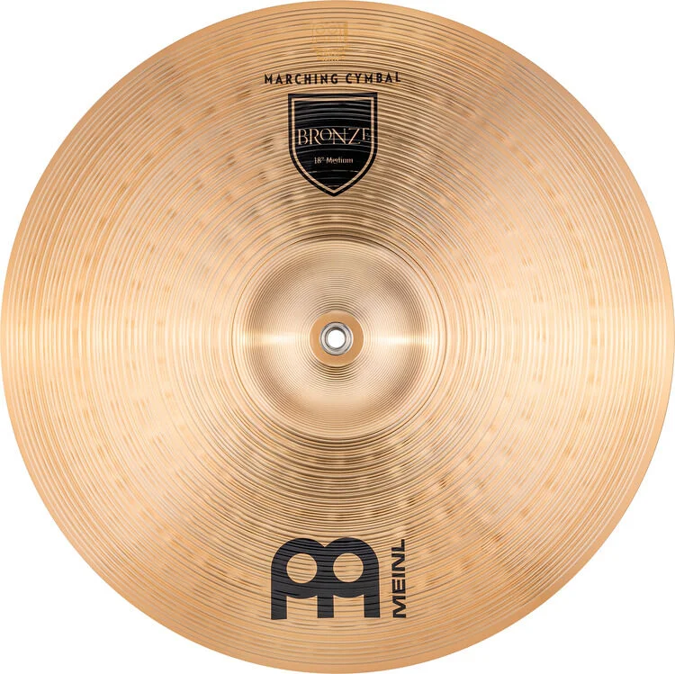  Meinl Cymbals Bronze Student Range Crash Cymbals - 18 inch (1-pair), Traditional