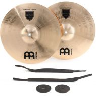 Meinl Cymbals Bronze Student Range Crash Cymbals - 16 inch (1-pair), Traditional