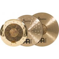 Meinl Cymbals Byzance Mixed Crash Pack - 18 inch Dual, 20 inch, and 21 inch Ride, Raw/Brilliant and Extra Thin Hammered Traditional