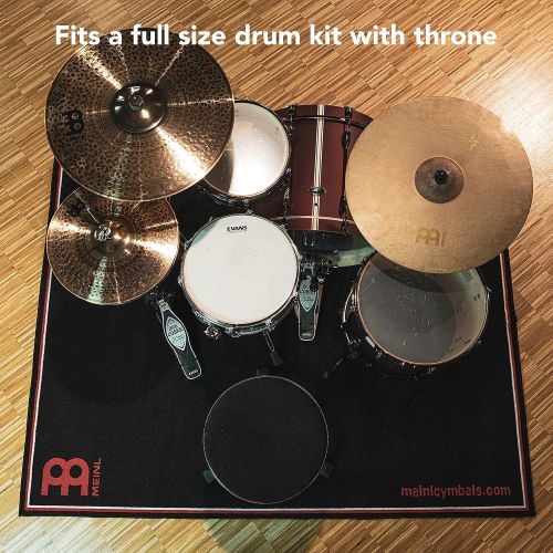  Meinl Cymbals MDR-BK Drum Rug, Black