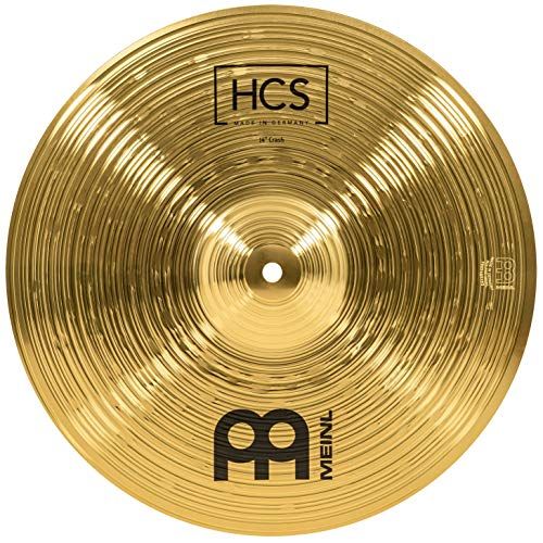  Meinl Cymbals Meinl 14” Crash Cymbal  HCS Traditional Finish Brass for Drum Set, Made In Germany, 2-YEAR WARRANTY (HCS14C)