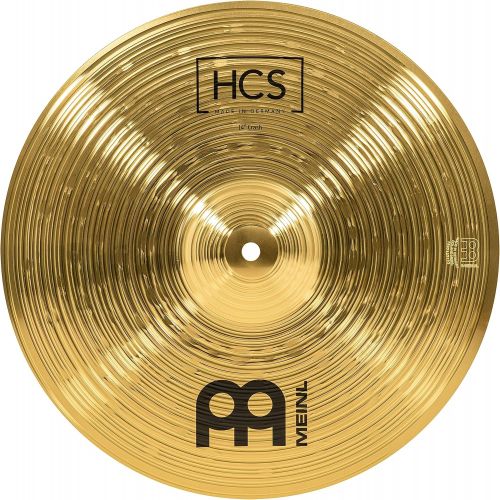  Meinl Cymbals Meinl 14” Crash Cymbal  HCS Traditional Finish Brass for Drum Set, Made In Germany, 2-YEAR WARRANTY (HCS14C)