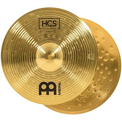  Meinl Cymbals Meinl 14” Hihat (Hi Hat) Cymbal Pair  HCS Traditional Finish Brass for Drum Set, Made In Germany, 2-YEAR WARRANTY (HCS14H)