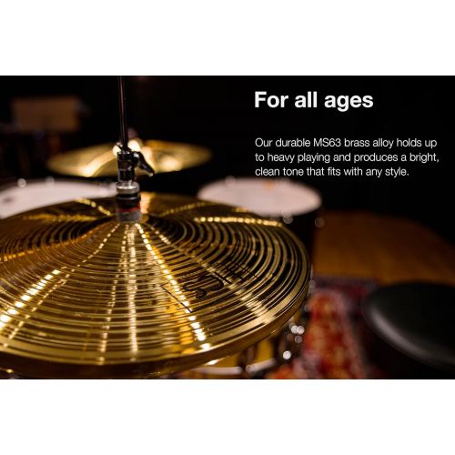 Meinl Cymbals Meinl 14” Hihat (Hi Hat) Cymbal Pair  HCS Traditional Finish Brass for Drum Set, Made In Germany, 2-YEAR WARRANTY (HCS14H)