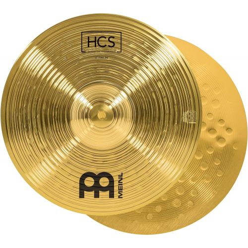  Meinl Cymbals Meinl 13” Hihat (Hi Hat) Cymbal Pair  HCS Traditional Finish Brass for Drum Set, Made In Germany, 2-YEAR WARRANTY (HCS13H)