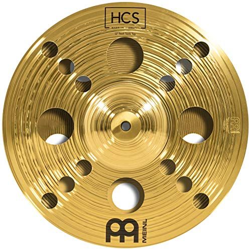  Meinl Cymbals Meinl 12 Trash Stack Cymbal Pair with Holes - HCS Traditional Finish Brass for Drum Set, Made In Germany, 2-YEAR WARRANTY (HCS12TRS)