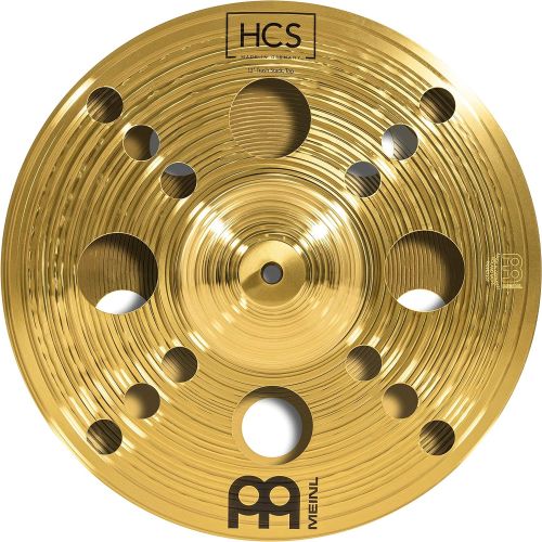  Meinl Cymbals Meinl 12 Trash Stack Cymbal Pair with Holes - HCS Traditional Finish Brass for Drum Set, Made In Germany, 2-YEAR WARRANTY (HCS12TRS)