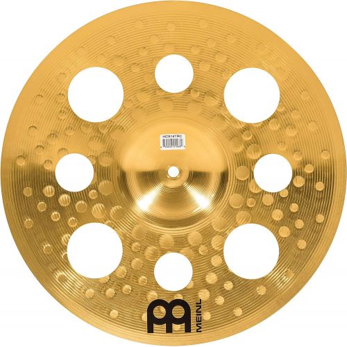  Meinl Cymbals Meinl 16” Trash Crash Cymbal with Holes  HCS Traditional Finish Brass for Drum Set, Made In Germany, 2-YEAR WARRANTY (HCS16TRC)