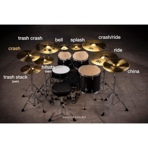  [아마존베스트]Meinl Percussion 14” Crash Cymbal  HCS Traditional Finish Brass for Drum Set Use, Made In Germany, 2-YEAR WARRANTY (HCS14C)