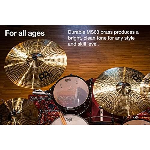  [아마존베스트]Meinl Cymbals Meinl 18 Crash/Ride Cymbal - HCS Traditional Finish Brass for Drum Set, Made in Germany, 2-YEAR WARRANTY (HCS18CR)