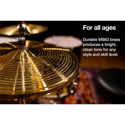  [아마존베스트]Meinl Cymbal Set Box Pack with 14” Hihats, 18” Crash/Ride, Plus a FREE 14” Crash  HCS Traditional Finish Brass  Made In Germany, TWO-YEAR WARRANTY (HCS1418+14C)