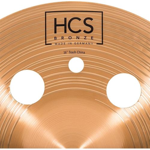  [아마존베스트]Meinl Cymbals 40.6 cm (16 Inch) Trash China with Holes - HCS Traditional Finish Bronze for Drum Set - Made in Germany - 2 Year Warranty (HCSB16TRCH)