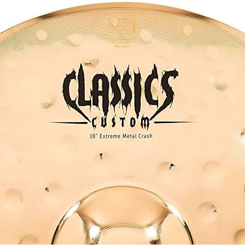  [아마존베스트]Meinl Cymbals Meinl Classics Custom 18 inch Brilliant Extreme Metal Crash Cymbals