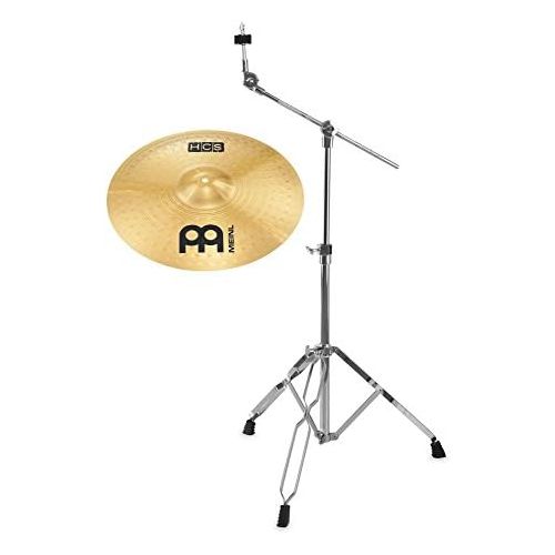  [아마존베스트]Meinl Cymbals Meinl HCS 18 Inch Crash Ride Set (MS63 Alloy, Finish: Regular, Includes Boom Cymbal Stand)