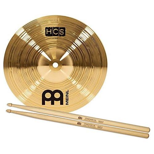  [아마존베스트]Meinl Cymbals HCS1314+10S Headliner Cymbal Set 33 cm (13 Inch) Hihat, 35.6 cm (14 Inch) Crash, Free 25.4 cm (10 Inch) Splash and Free Meinl SB101 Drumsticks Pair