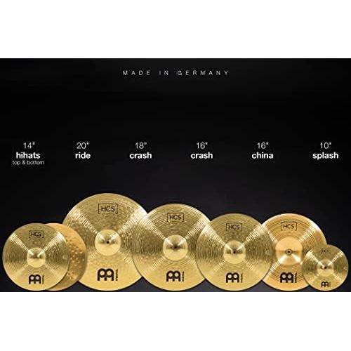  [아마존베스트]Meinl Cymbals HCS-SCS Cymbal Set HCS/HCS10S/HCS14HHCS16C/HCS16CH/HCS18C/HCS20R