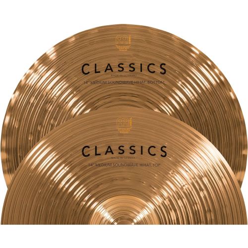  Meinl Cymbals Meinl Classics 14 inch Medium Soundwave Hihat Cymbals