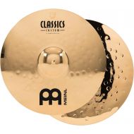 Meinl Cymbals Meinl 14 Powerful Hihat (Hi Hat) Cymbal Pair - Classics Custom Brilliant - Made in Germany, 2-YEAR WARRANTY (CC14PH-B)