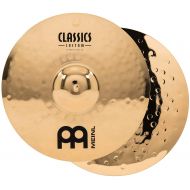 Meinl Cymbals Meinl 15 Medium Hihat (Hi Hat) Cymbal Pair - Classics Custom Brilliant - Made in Germany, 2-YEAR WARRANTY (CC15MH-B)