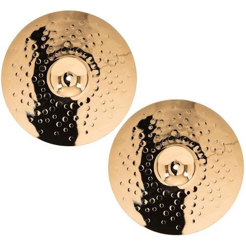  Meinl Cymbals Meinl 15 Medium Hihat (Hi Hat) Cymbal Pair - Classics Custom Brilliant - Made in Germany, 2-YEAR WARRANTY (CC15MH-B)