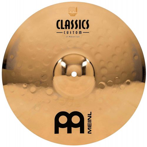  Meinl Cymbals Meinl 14 Medium Crash Cymbal - Classics Custom Brilliant - Made in Germany, 2-YEAR WARRANTY (CC14MC-B)