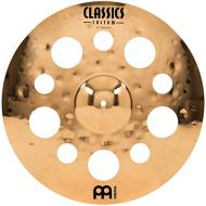 Meinl Cymbals Meinl 18 Trash Crash Cymbal with Holes - Classics Custom Brilliant - Made in Germany, 2-YEAR WARRANTY (CC18TRC-B)