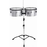 Meinl Percussion MT1415CH Marathon Series Chrome Finish Steel Timbales, 14-Inch and 15-Inch with Stand