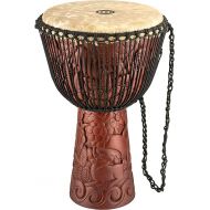 Meinl Percussion Artisan Edition Professional Djembe Hand Drum Circle Instrument, Carved Mahogany ? NOT Made in China ? African Mali Weave Ropes and Rawhide, 2-Year Warranty (PROADJ3-XXL)