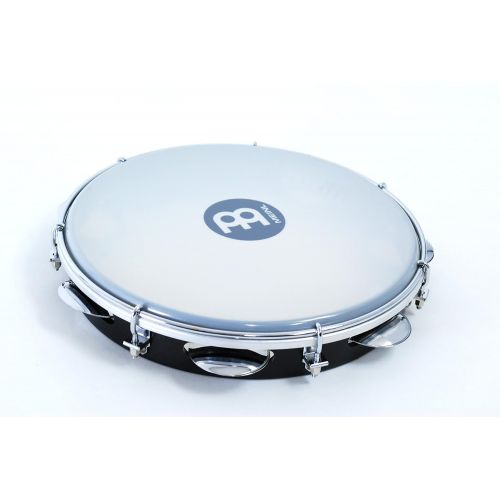  Meinl Percussion PA10ABS-BK 10-Inch ABS Plastic Pandeiro with Synthetic Head, Black