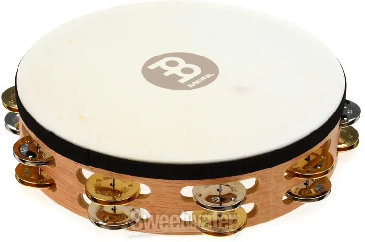  Meinl Percussion Recording-Combo Wood Tambourine - Double Row with Head