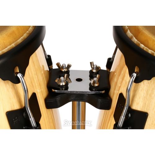  Meinl Percussion Headliner Series Conga Set with Double Stand - 10/11 inch Natural