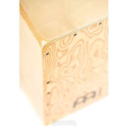  Meinl Percussion Woodcraft Professional Series Cajon - Makah Burl Frontplate