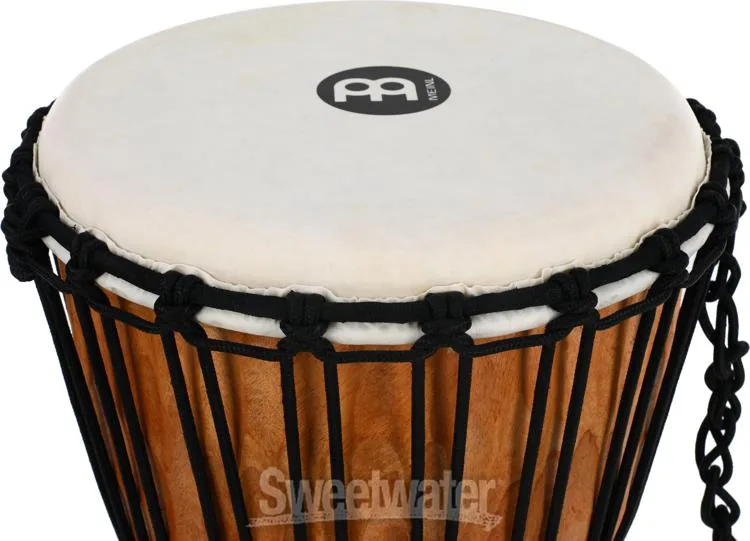  Meinl Percussion Rope Tuned Headliner Series Wood Djembe - 12 inch - Nile