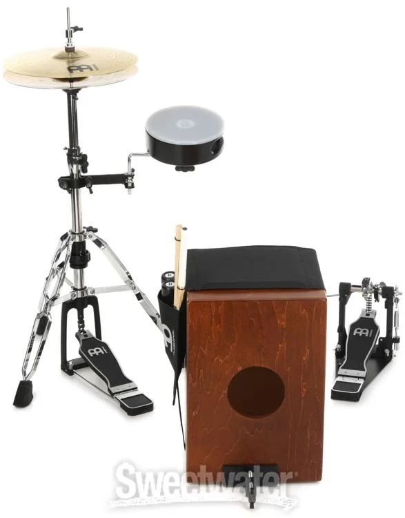  Meinl Percussion Cajon Drum Set with Cymbals and Hardware