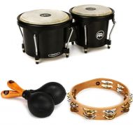 Meinl Percussion Journey Series Bongos, Maracas, and Tambourine Bundle