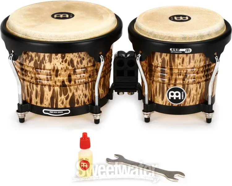  Meinl Percussion Marathon Designer Series Bongos - Leopard Burl