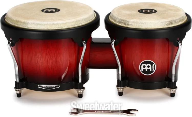  Meinl Percussion Headliner Series Bongos - Wine Red Burst